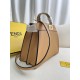 FENDI TIMELESS Peekaboo ISeeU Small Brown Calfskin Bag