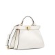 FENDI TIMELESS Peekaboo ISeeU Small White Calfskin Bag