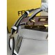 FENDI TIMELESS Peekaboo ISeeU Small White Calfskin Bag