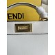 FENDI TIMELESS Peekaboo ISeeU Small White Calfskin Bag