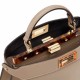 FENDI TIMELESS Peekaboo ISeeU Small Dove Gray Calfskin Bag