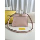 FENDI TIMELESS Peekaboo ISeeU Small Pink Calfskin Bag