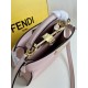 FENDI TIMELESS Peekaboo ISeeU Small Pink Calfskin Bag