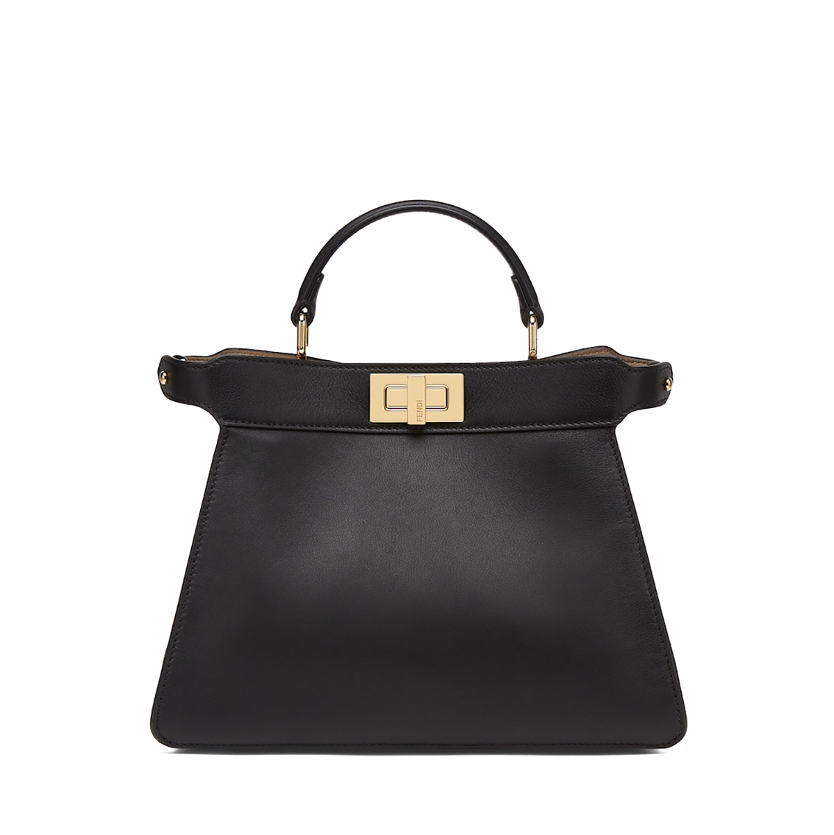 FENDI TIMELESS Peekaboo ISeeU Medium Black Calfskin Bag