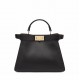 FENDI TIMELESS Peekaboo ISeeU Medium Black Calfskin Bag