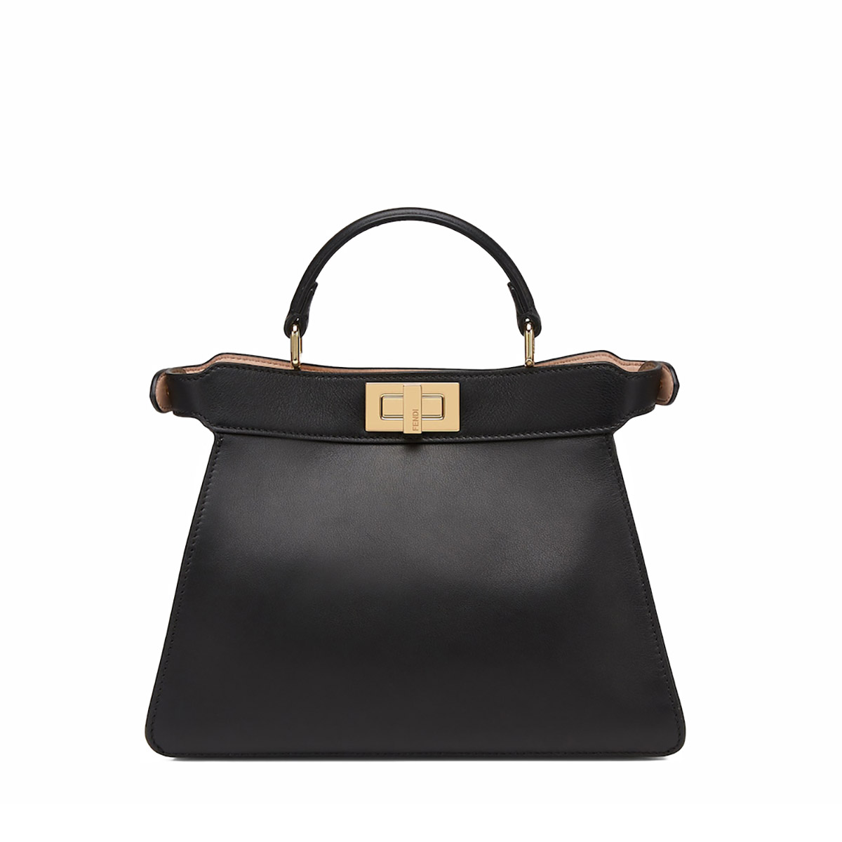 FENDI TIMELESS Peekaboo ISeeU Medium Black Calfskin Bag