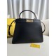 FENDI TIMELESS Peekaboo ISeeU Medium Black Calfskin Bag