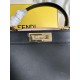 FENDI TIMELESS Peekaboo ISeeU Medium Black Calfskin Bag