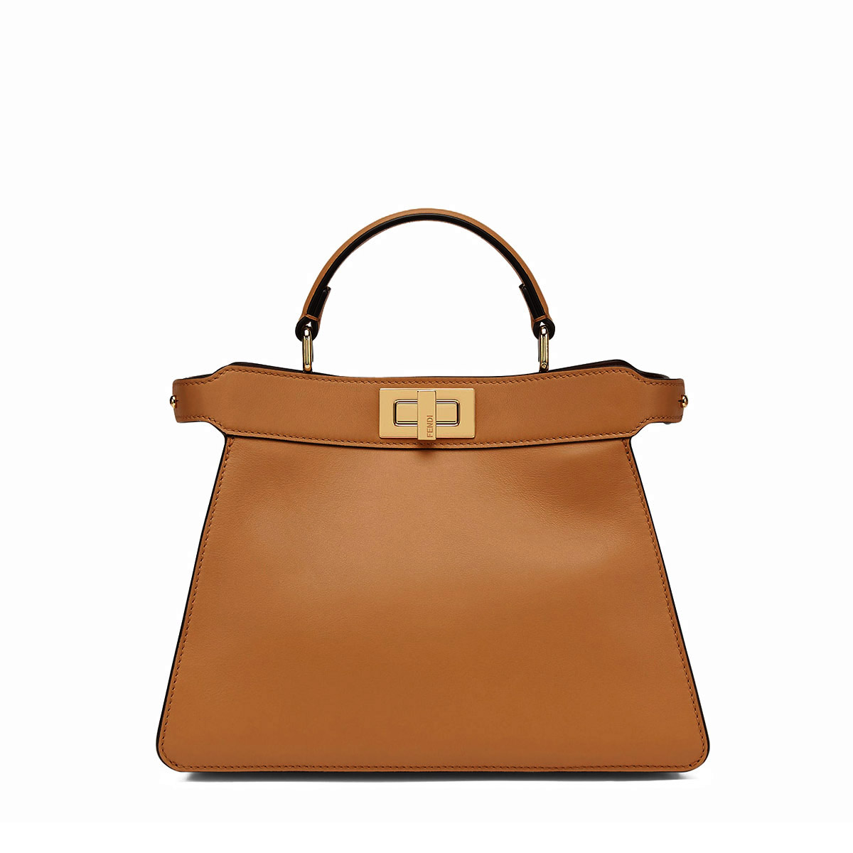 FENDI TIMELESS Peekaboo ISeeU Medium Brown Calfskin Bag