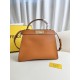 FENDI TIMELESS Peekaboo ISeeU Medium Brown Calfskin Bag