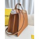 FENDI TIMELESS Peekaboo ISeeU Medium Brown Calfskin Bag