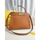 FENDI TIMELESS Peekaboo ISeeU Medium Brown Calfskin Bag