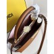 FENDI TIMELESS Peekaboo ISeeU Medium Brown Calfskin Bag