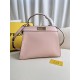 FENDI TIMELESS Peekaboo ISeeU Medium Pink Calfskin Bag