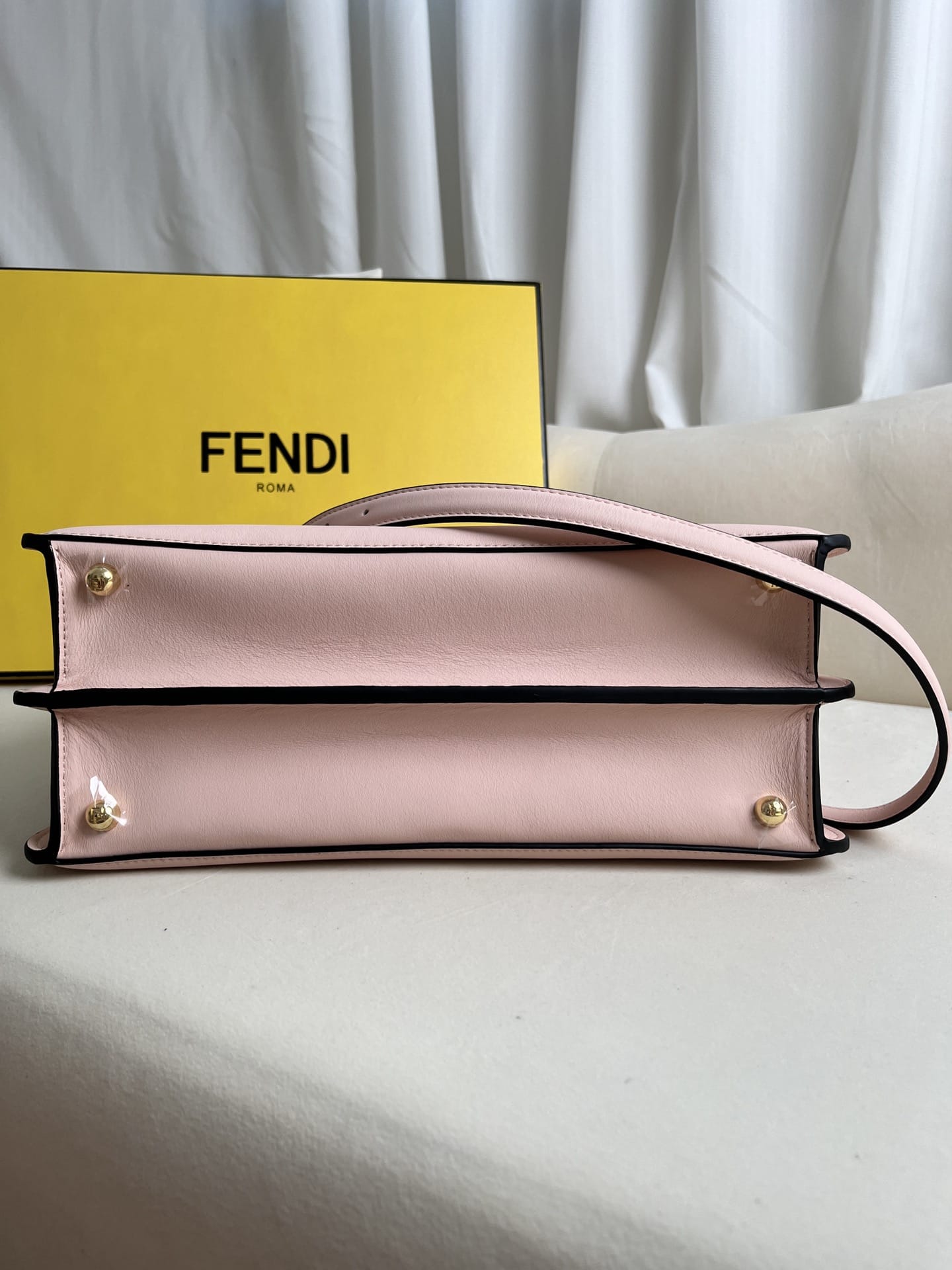 FENDI TIMELESS Peekaboo ISeeU Medium Pink Calfskin Bag