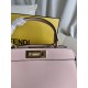 FENDI TIMELESS Peekaboo ISeeU Medium Pink Calfskin Bag