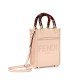 FENDI Mini Sunshine Shopper Pink Leather Bag