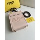 FENDI Mini Sunshine Shopper Pink Leather Bag