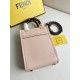 FENDI Mini Sunshine Shopper Pink Leather Bag