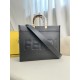 FENDI TIMELESS Sunshine Medium Black Calfskin Bag