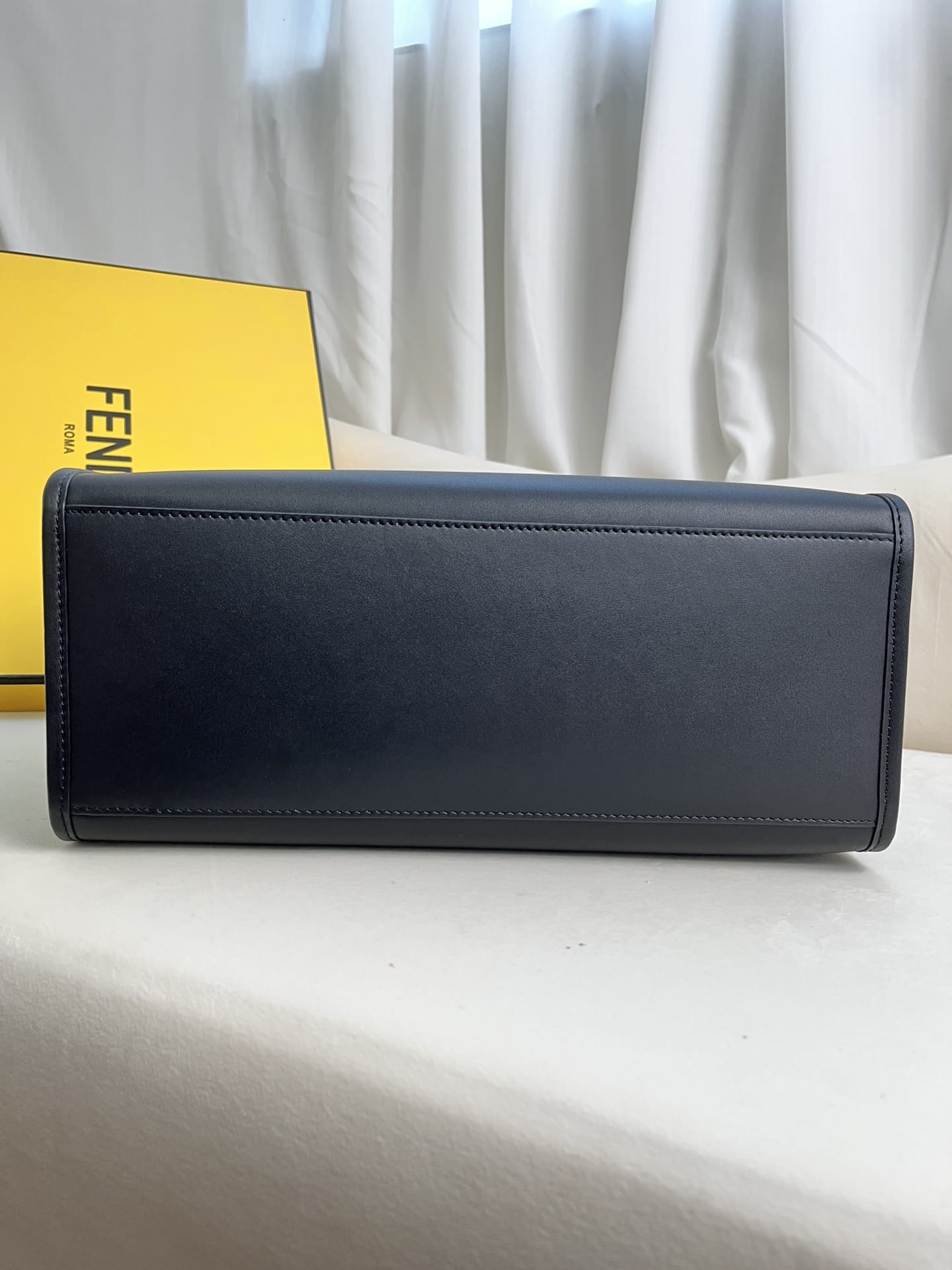 FENDI TIMELESS Sunshine Medium Black Calfskin Bag