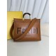 FENDI TIMELESS Sunshine Medium Brown Calfskin Bag