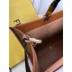 FENDI TIMELESS Sunshine Medium Brown Calfskin Bag