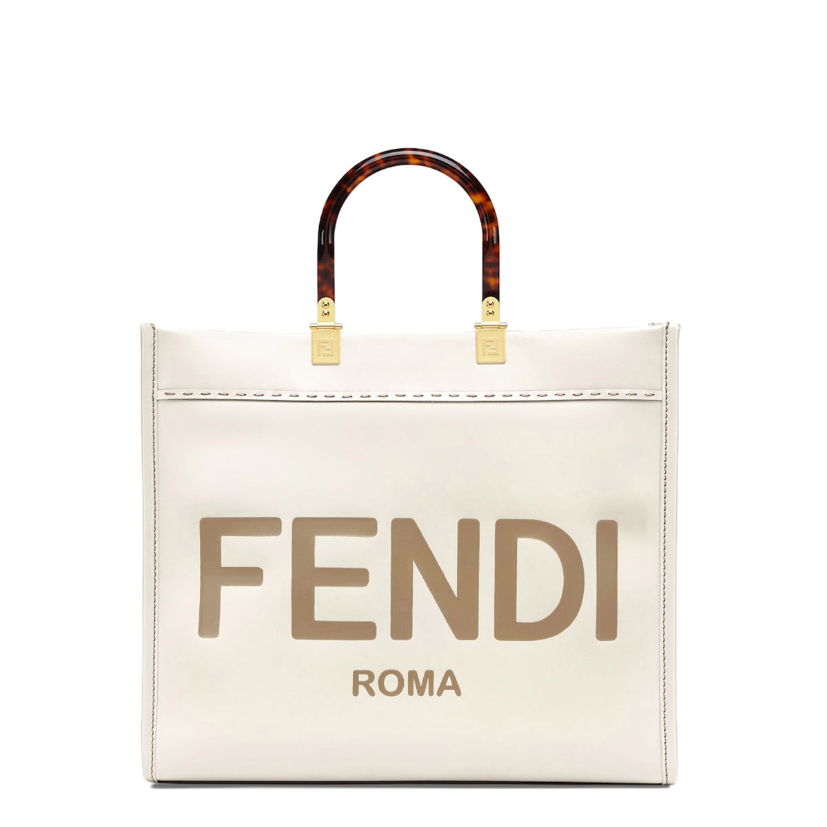 FENDI TIMELESS Sunshine Medium White Calfskin Bag