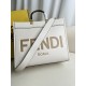 FENDI TIMELESS Sunshine Medium White Calfskin Bag