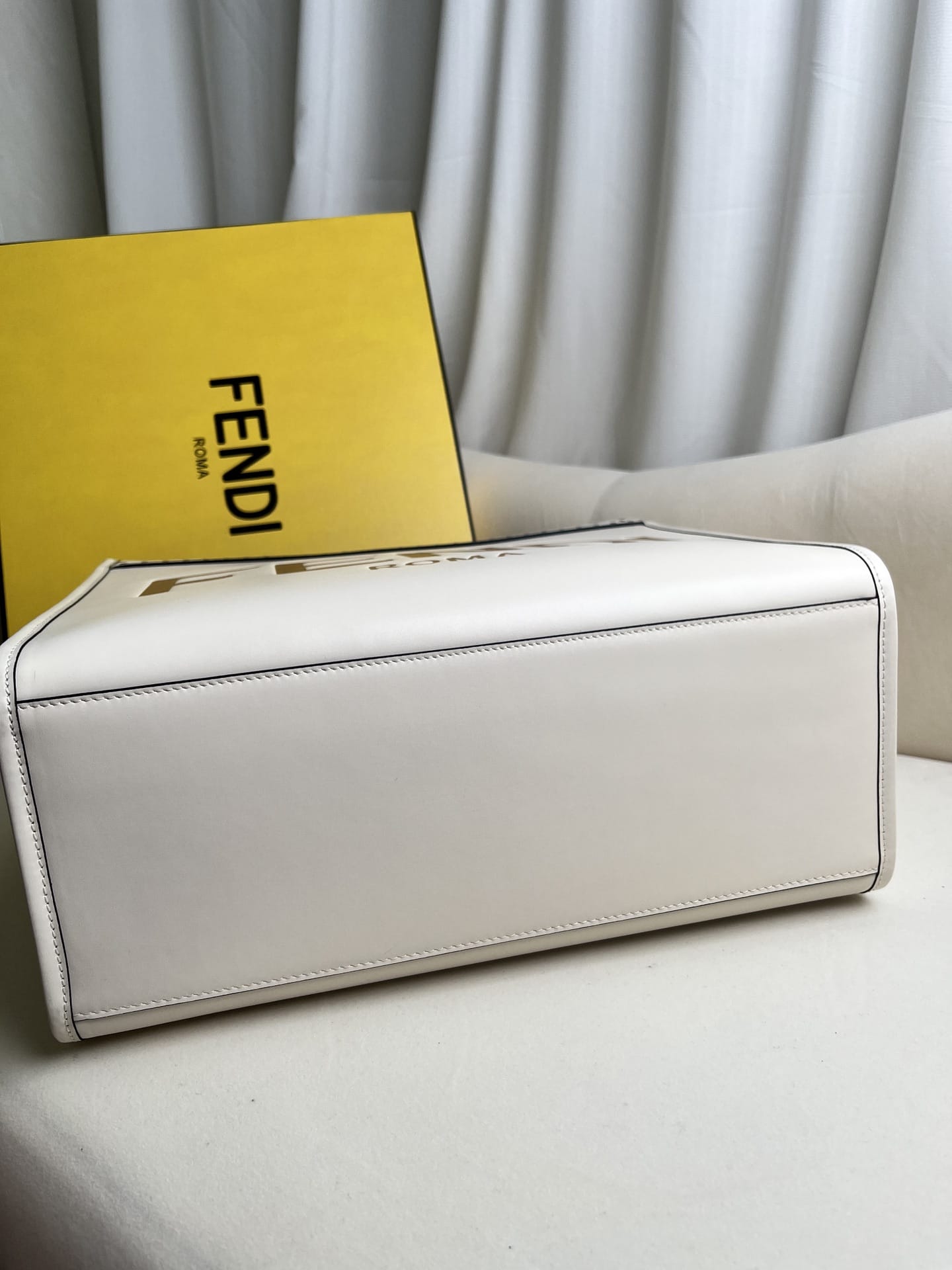 FENDI TIMELESS Sunshine Medium White Calfskin Bag