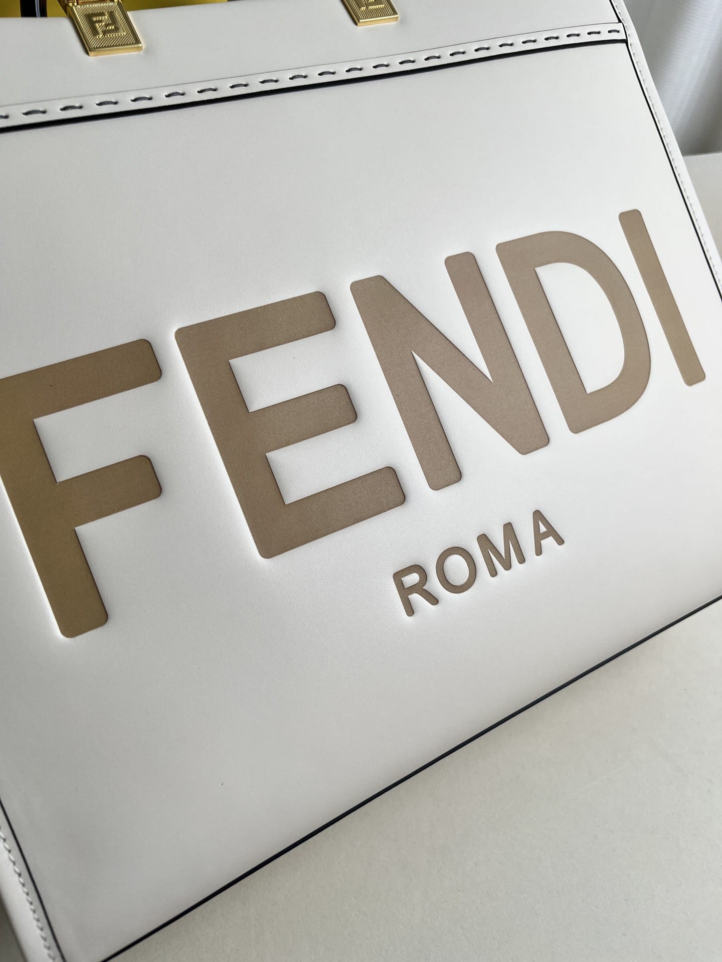 FENDI TIMELESS Sunshine Medium White Calfskin Bag