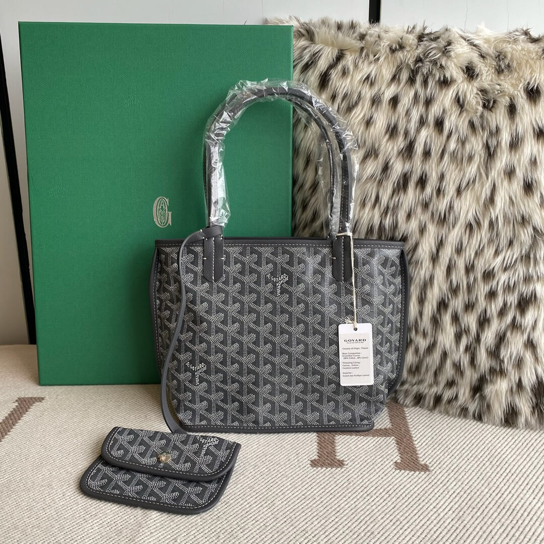 GOYARD Anjou Mini Tote Bag - Grey