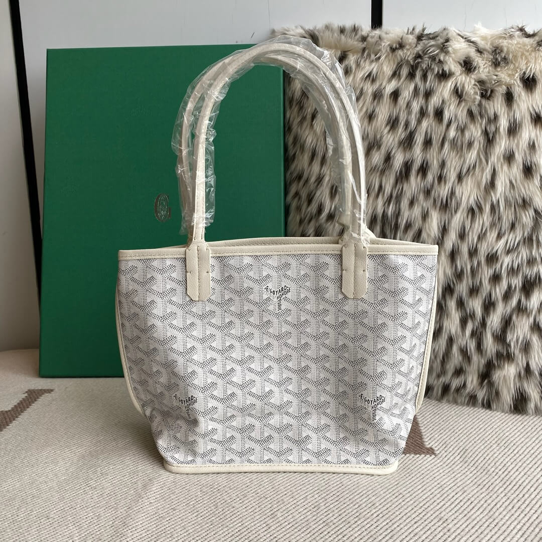 GOYARD Anjou Mini Tote Bag - White