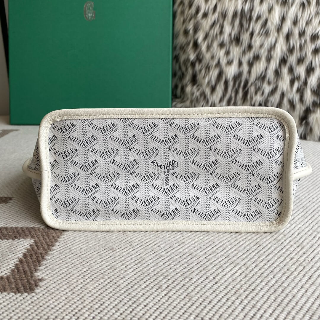 GOYARD Anjou Mini Tote Bag - White