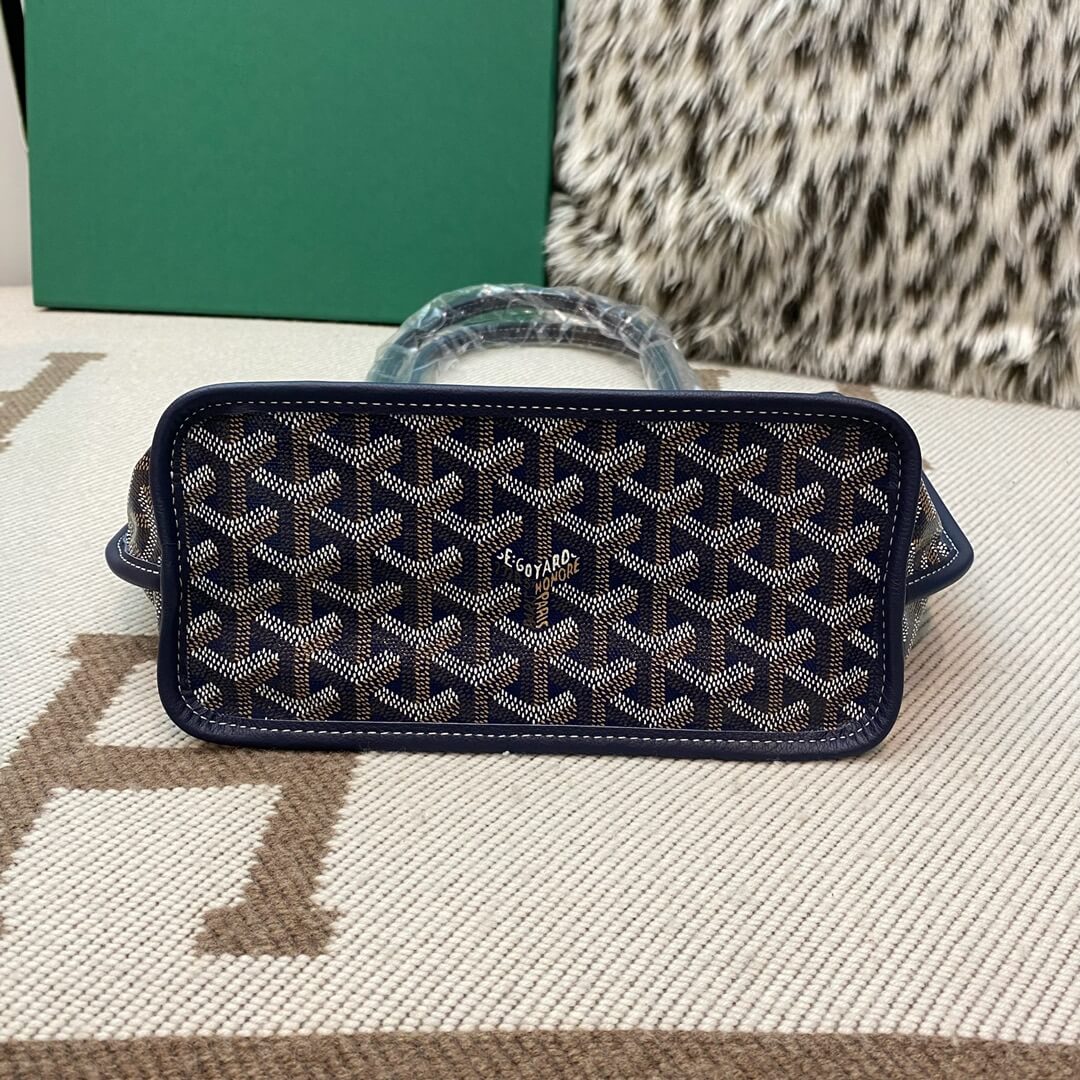 GOYARD Anjou Mini Tote Bag - Navy Blue