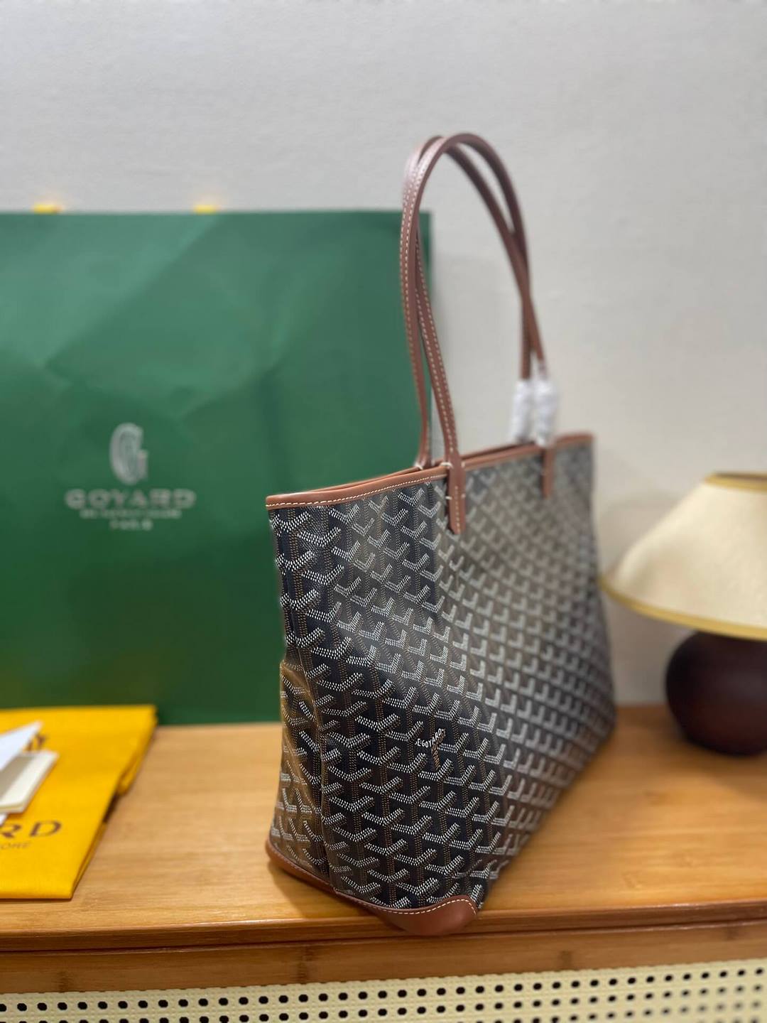 GOYARD Artois MM Tote Bag - Black &amp; Tan