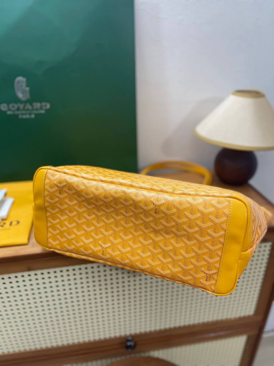 GOYARD Artois MM Tote Bag - Yellow