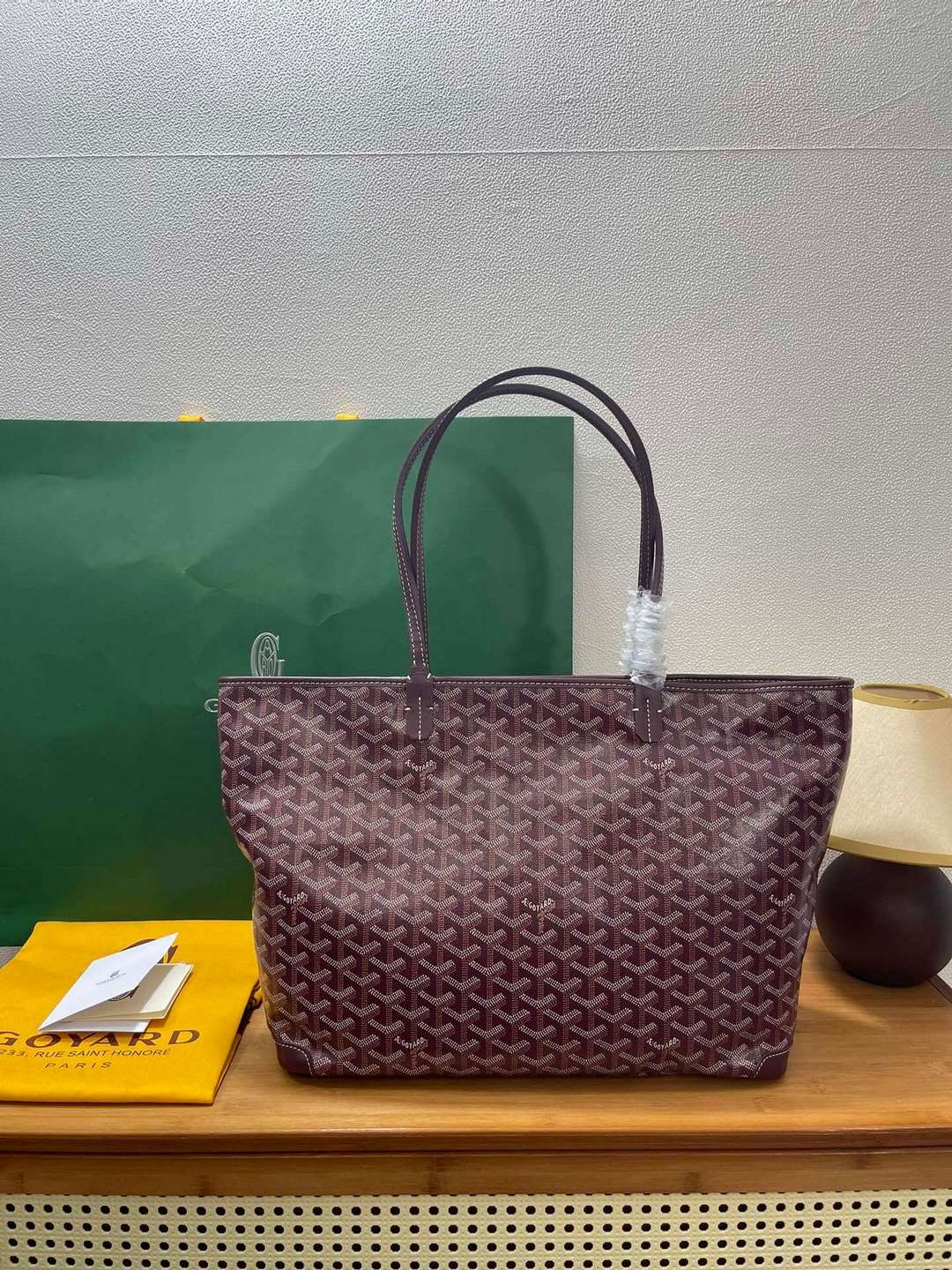 GOYARD Artois MM Tote Bag - Burgundy