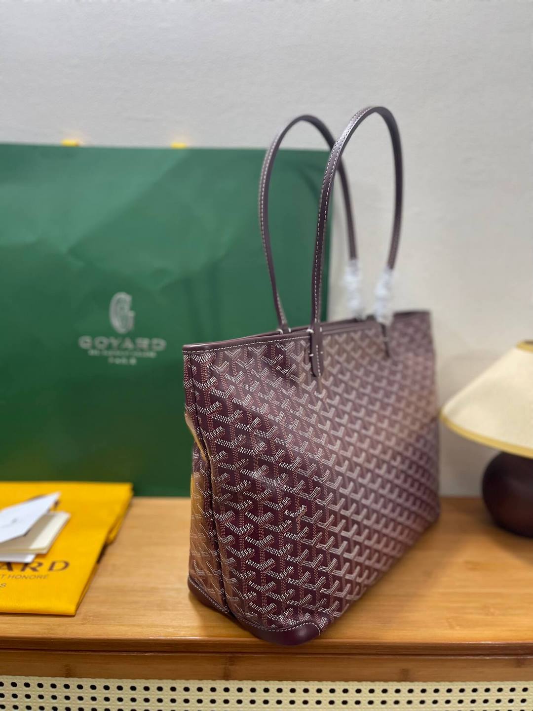 GOYARD Artois MM Tote Bag - Burgundy