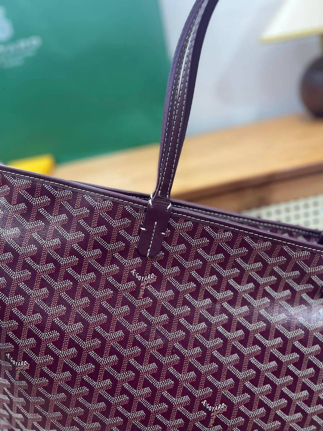 GOYARD Artois MM Tote Bag - Burgundy