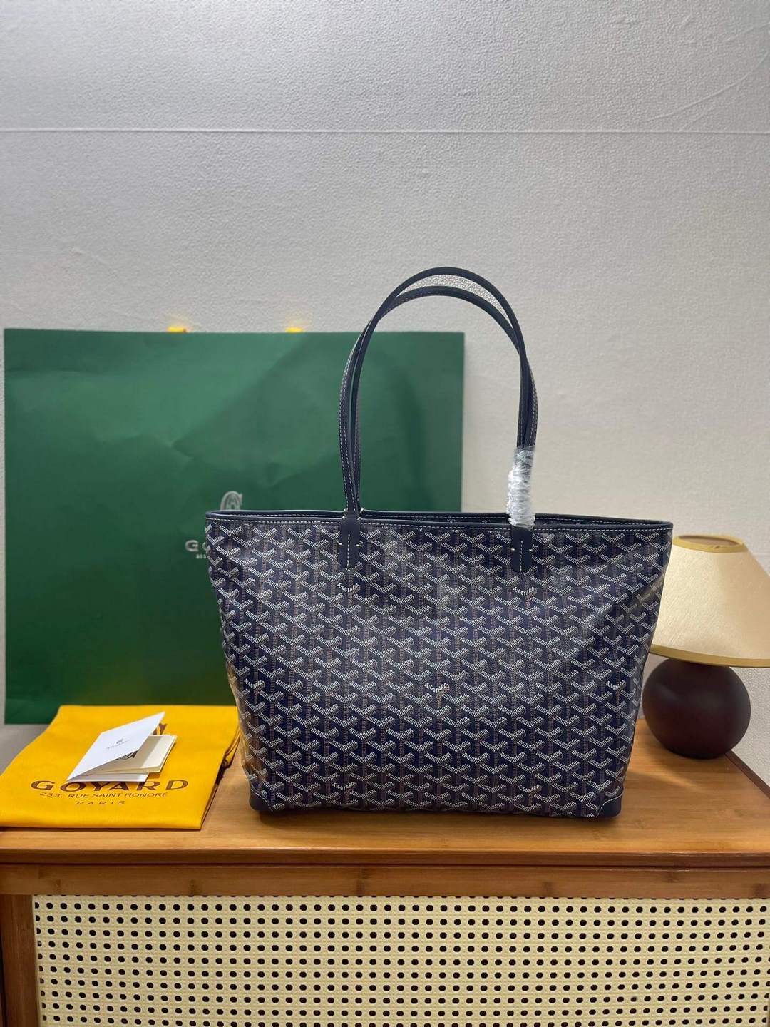 GOYARD Artois MM Tote Bag - Navy Blue