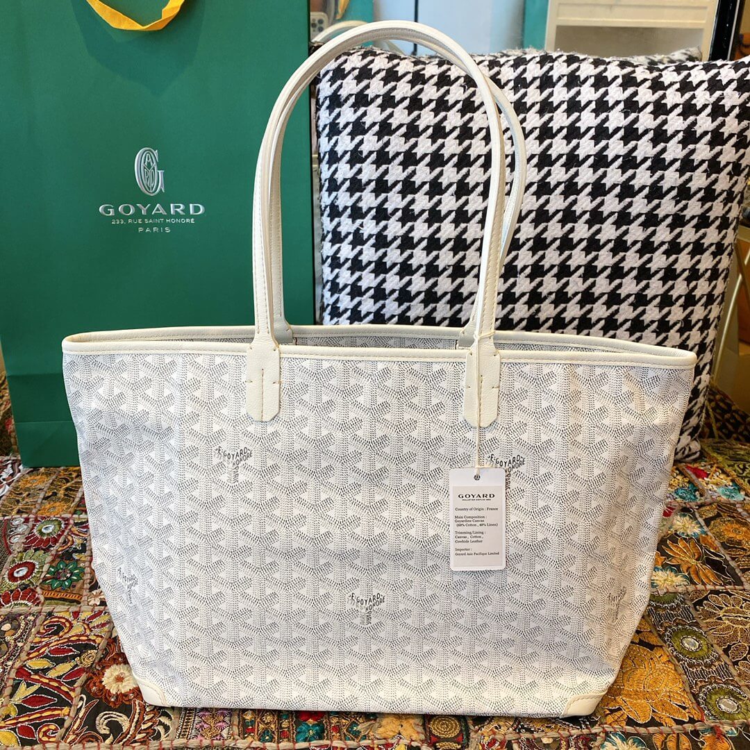 GOYARD Artois PM Tote Bag - White