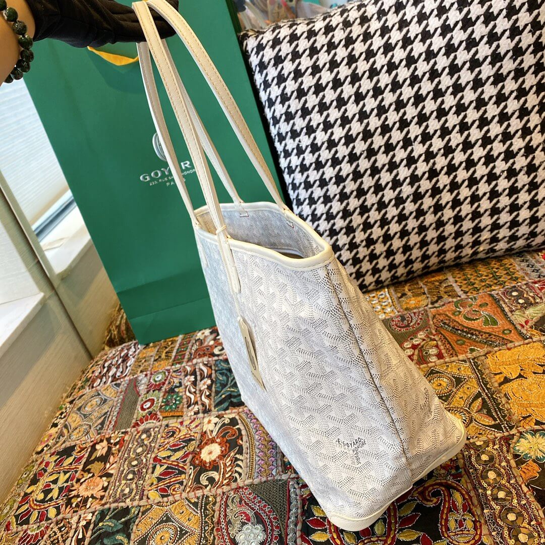 GOYARD Artois PM Tote Bag - White