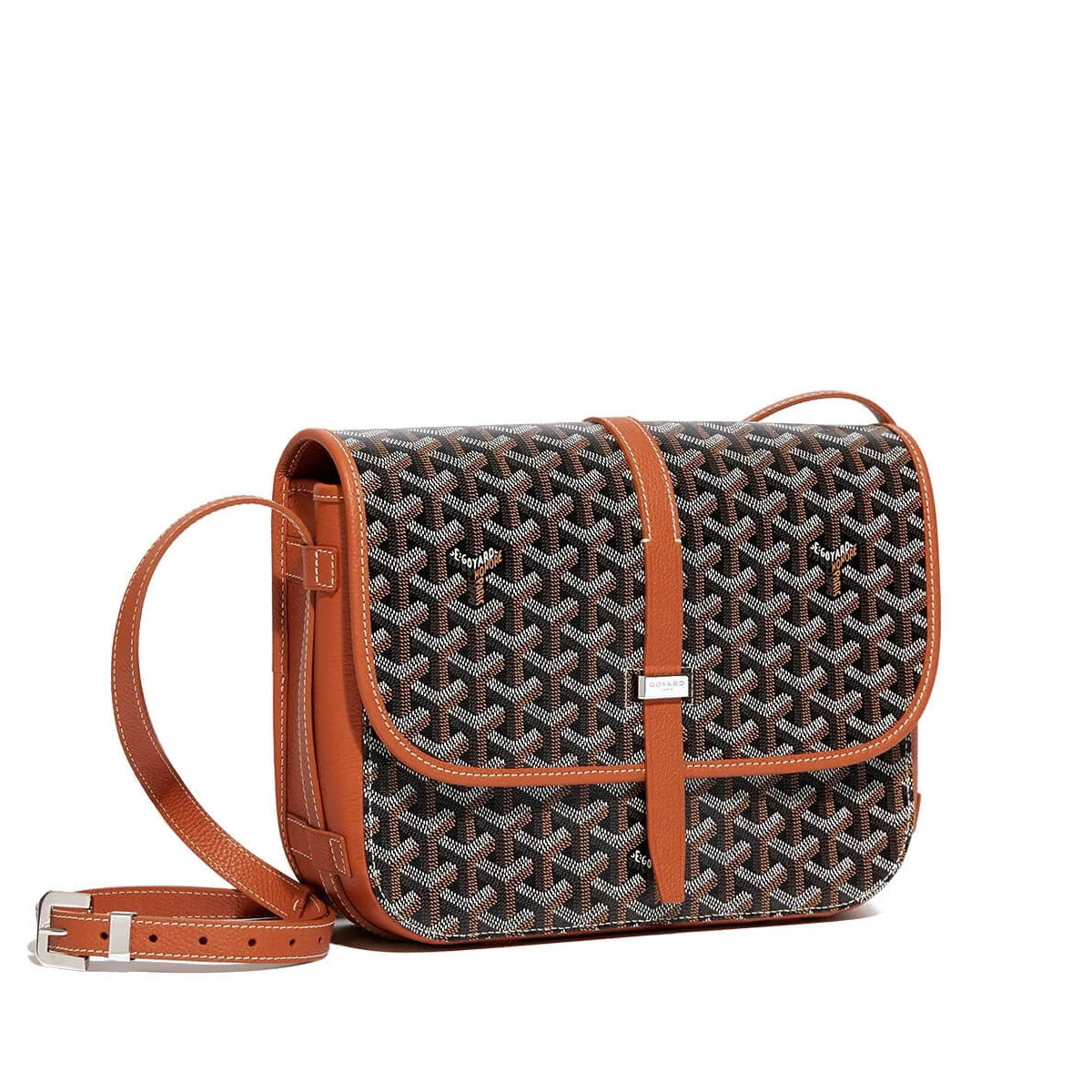 GOYARD Belvedere MM Messenger Bag - Black & Tan