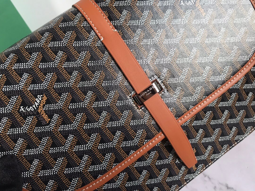 GOYARD Belvedere MM Messenger Bag - Black & Tan