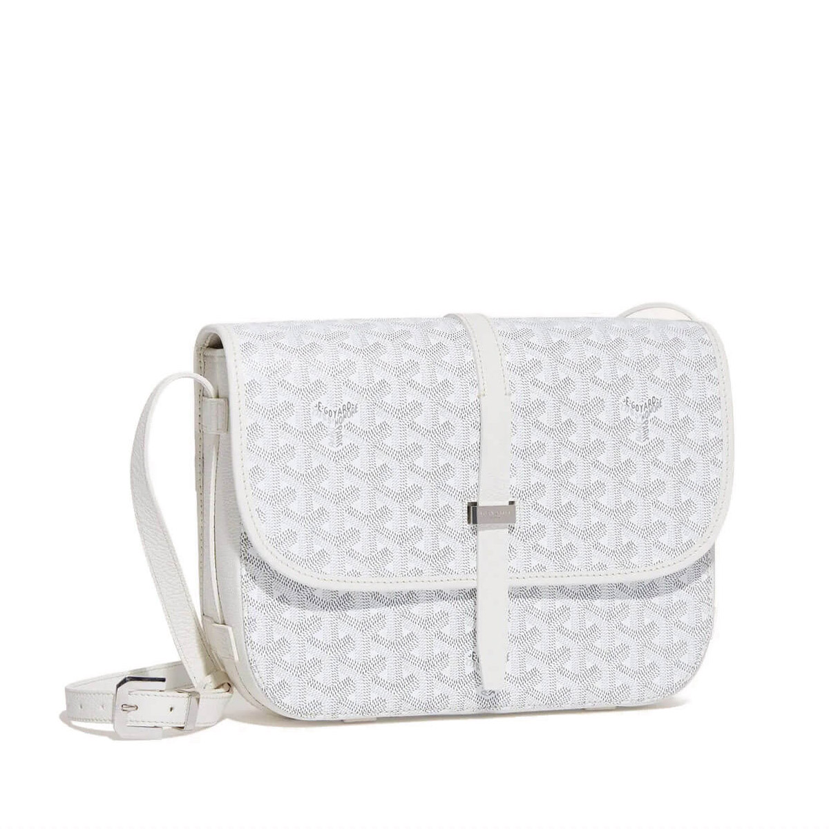 GOYARD Belvedere MM Messenger Bag - White