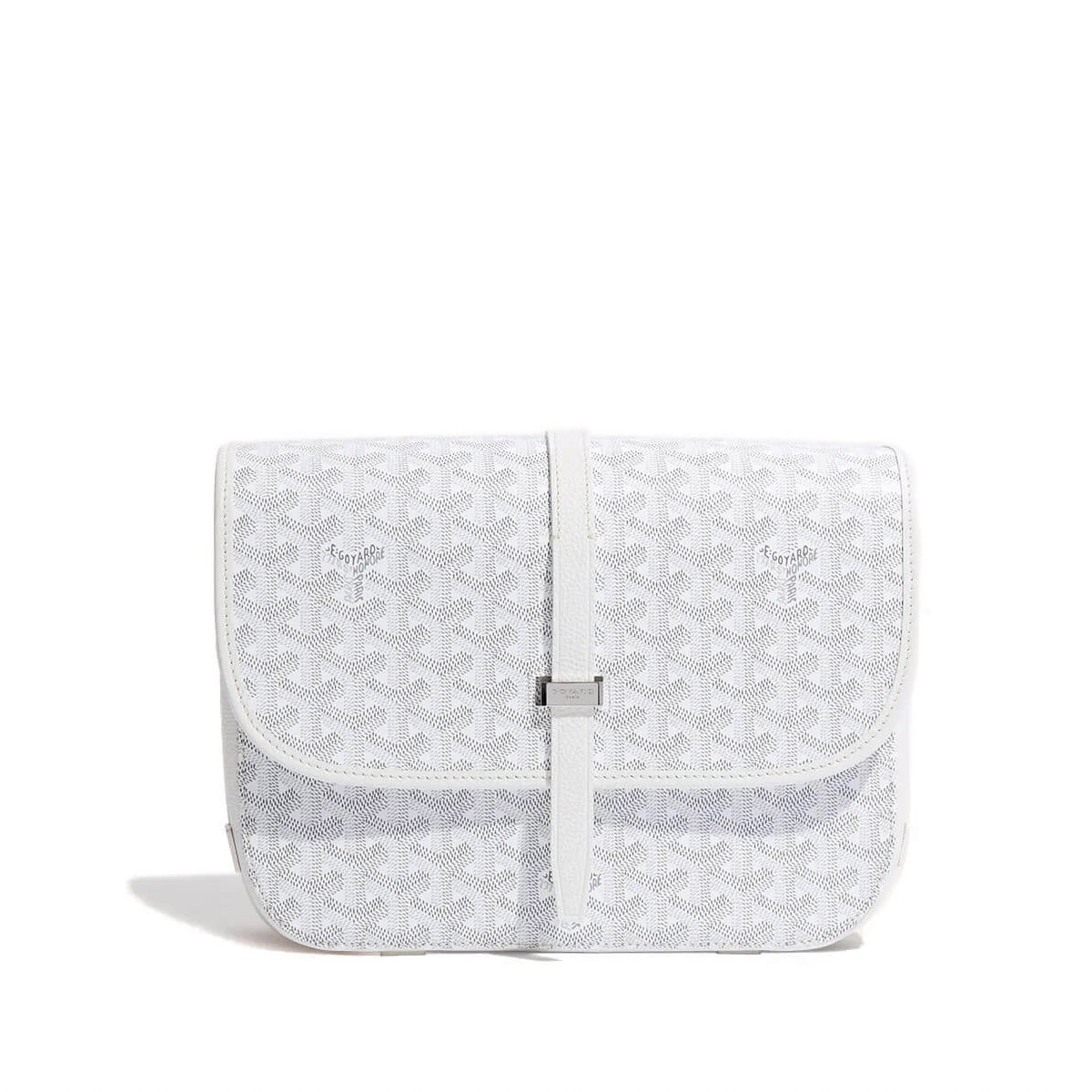 GOYARD Belvedere MM Messenger Bag - White