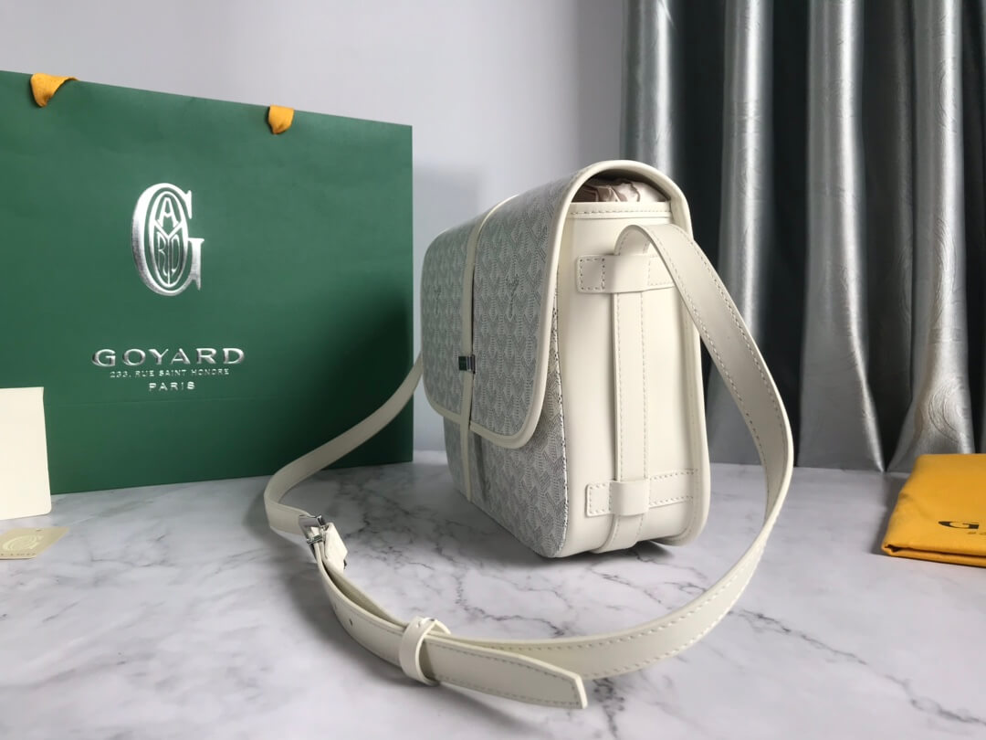 GOYARD Belvedere MM Messenger Bag - White