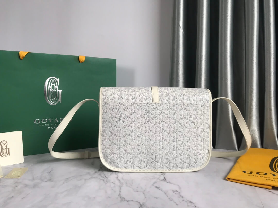 GOYARD Belvedere MM Messenger Bag - White