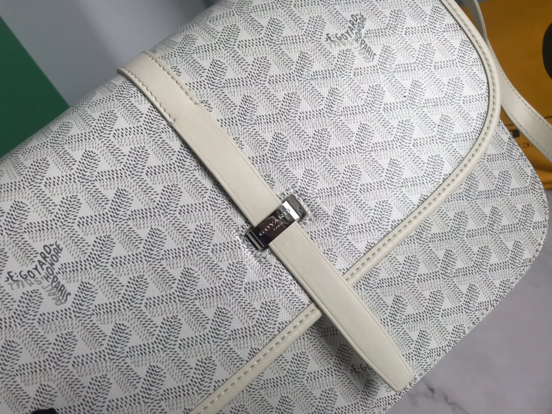 GOYARD Belvedere MM Messenger Bag - White